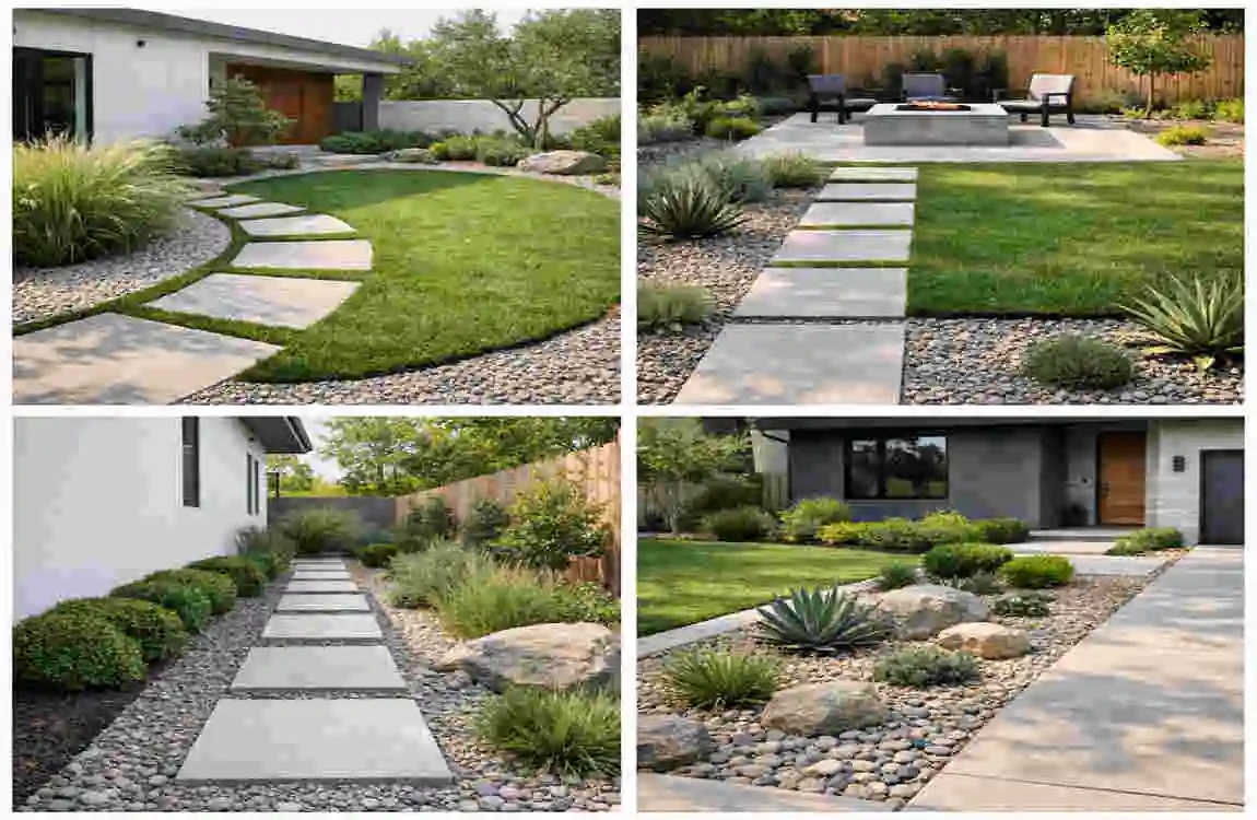 Simple landscape design for home