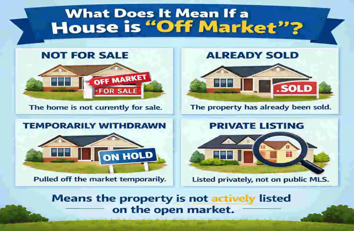 if a house is off market what does it mean