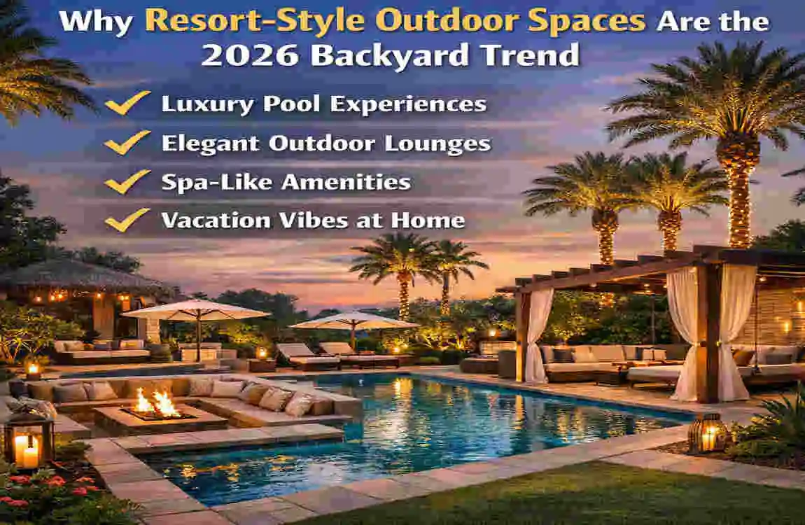 resort style house outdoor spaces