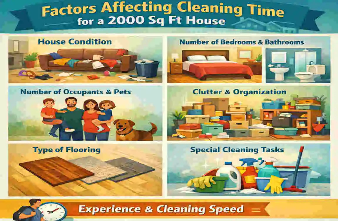how long to clean a 2000 sq ft house