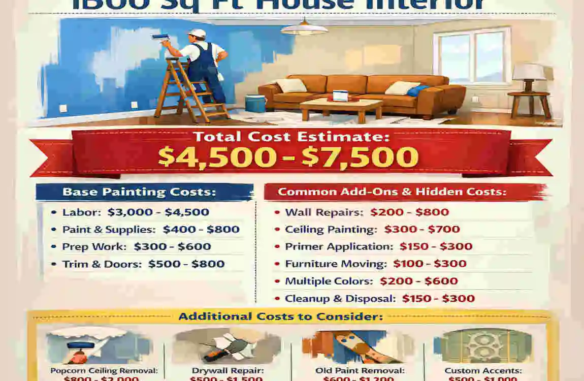 Does It Cost to Paint a 1500 Sq Ft House Interior