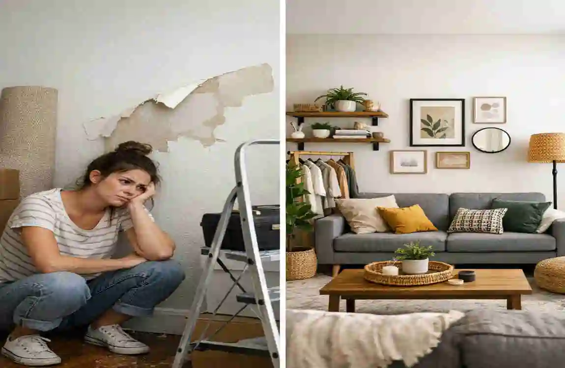 how to decorate a rented house