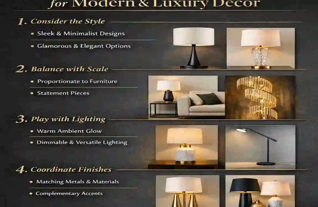 matching lamps with modern home decor styles guide