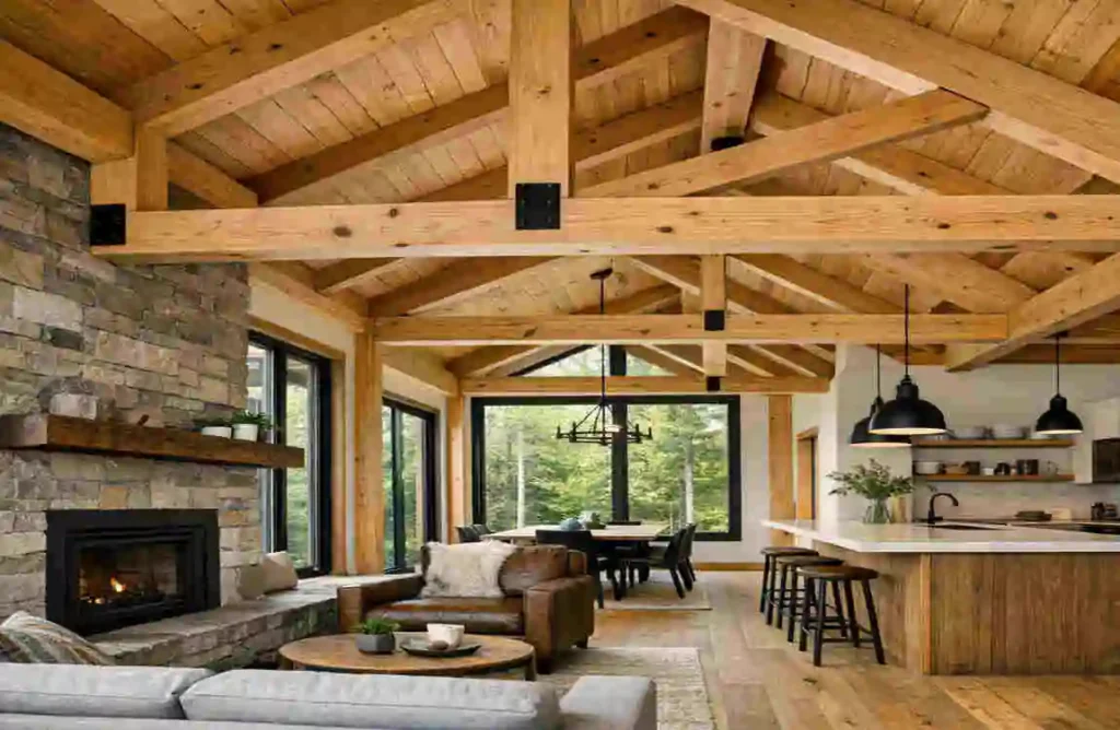 small modern timber frame homes