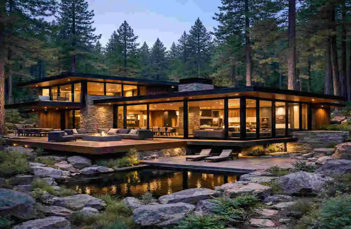 Modern Home in the Woods