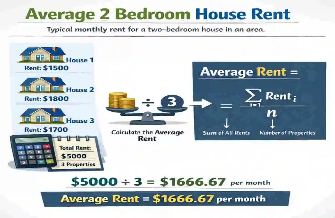 average 2 bedroom house rent