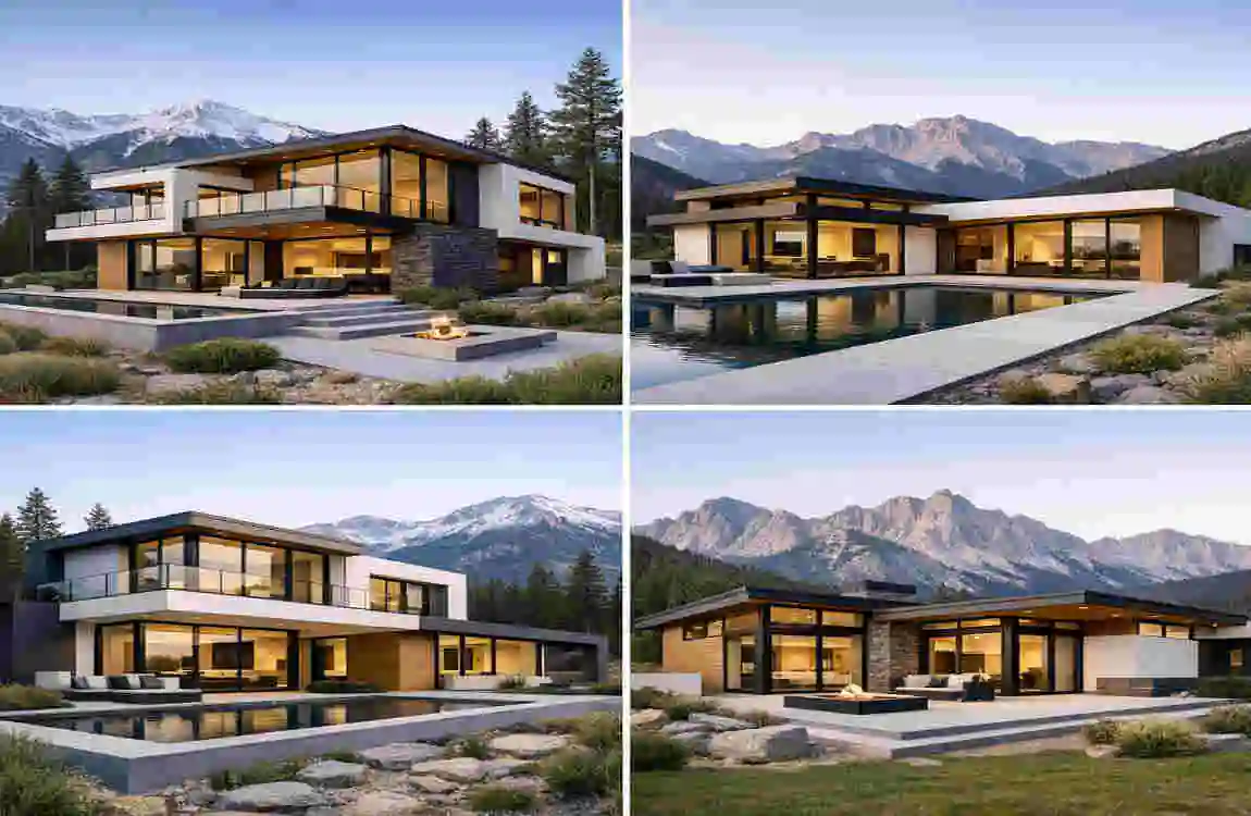 Modern Mountain Homes Exteriors