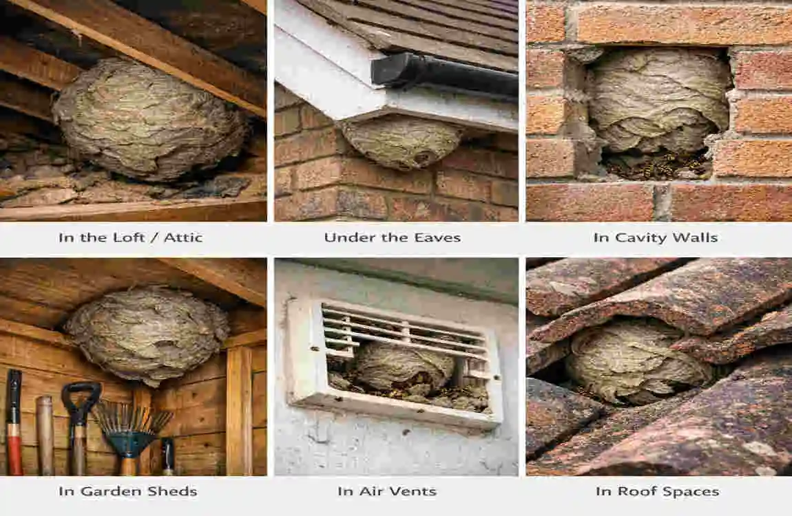can wasp nest damage house uk