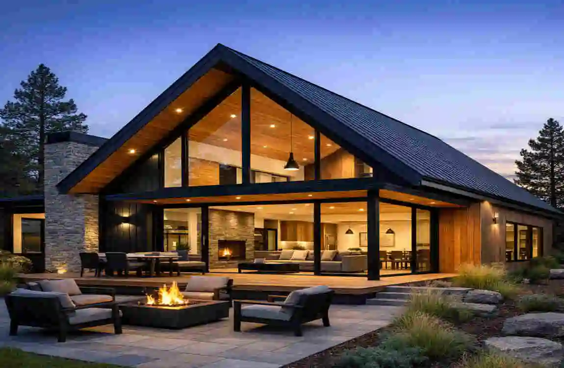 modern gable roof homes