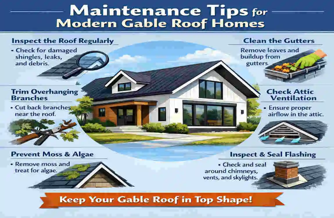 modern gable roof homes