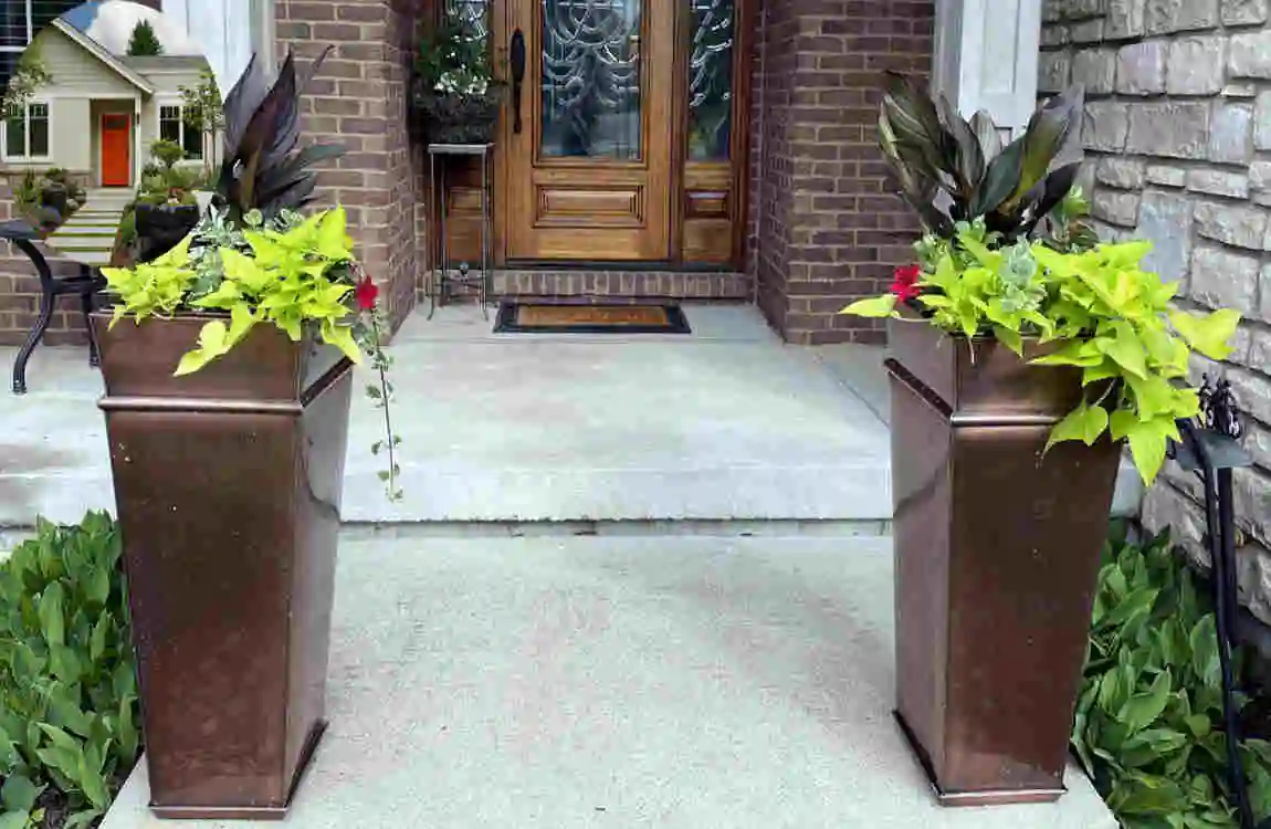 front house planters