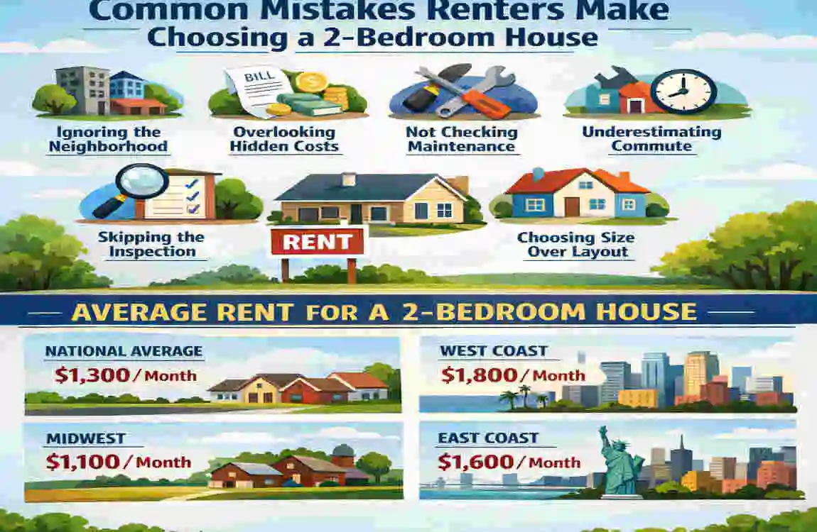 average 2 bedroom house rent