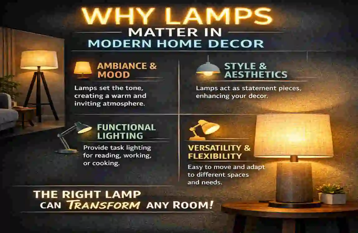 matching lamps with modern home decor styles guide