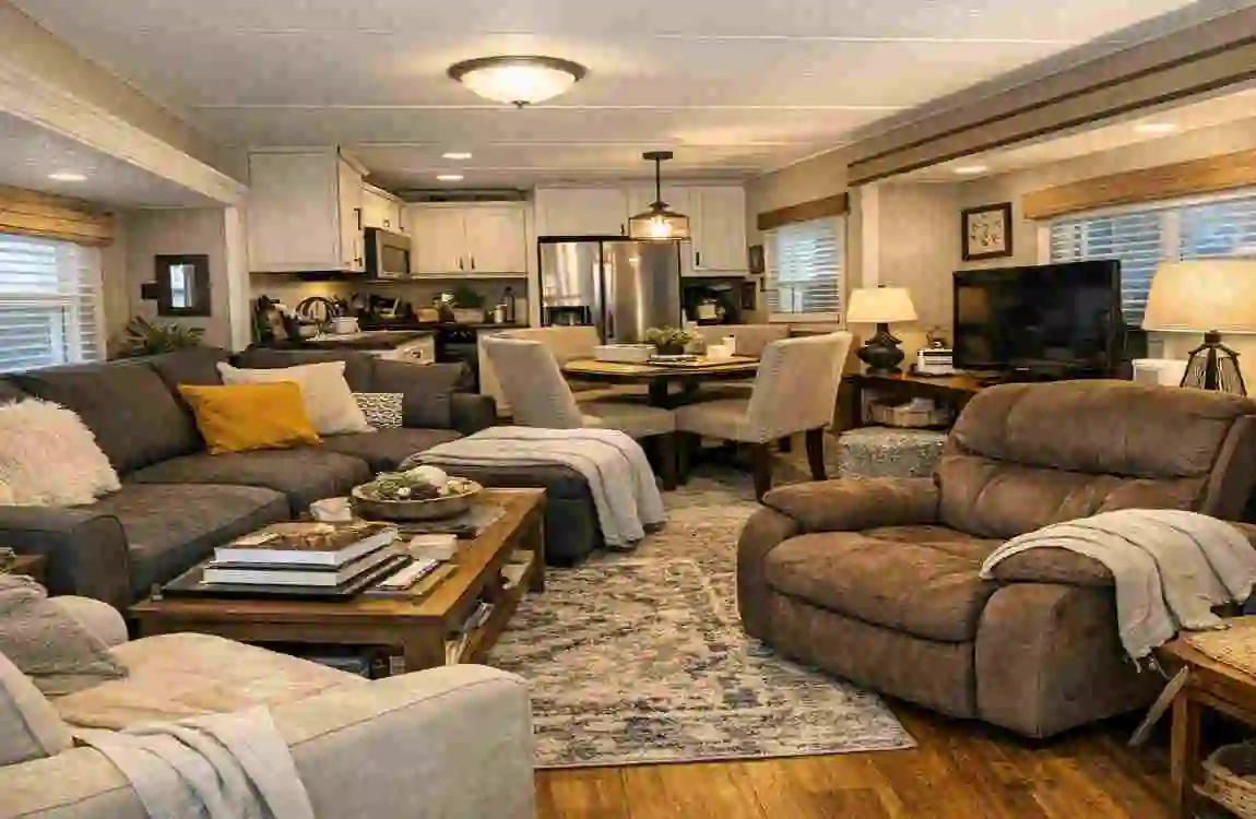 Modern Mobile Home Interior