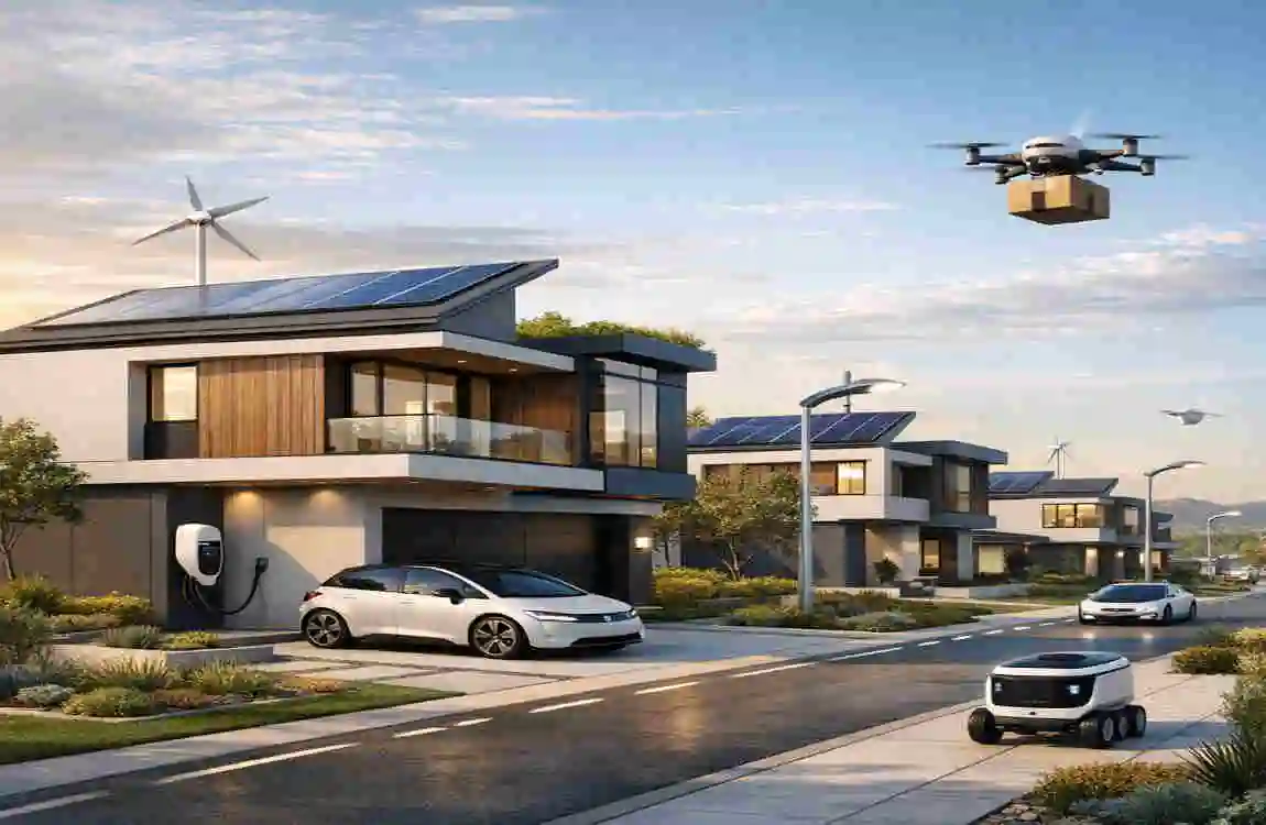 modern standard tract home