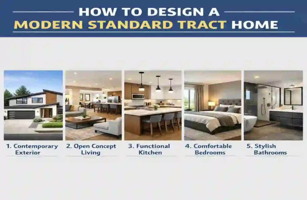 modern standard tract home