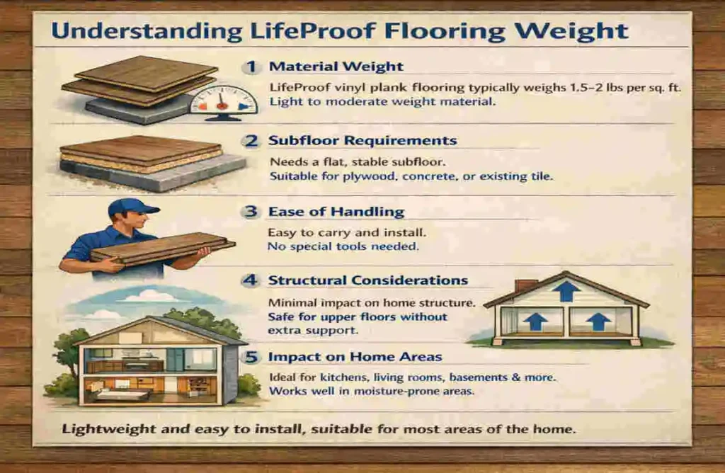how much does a box of lifeproof flooring weight