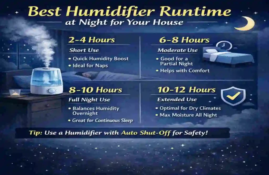 Best Humidifier Runtime at Night for Your House how long should you run a humidifier in a bedroom