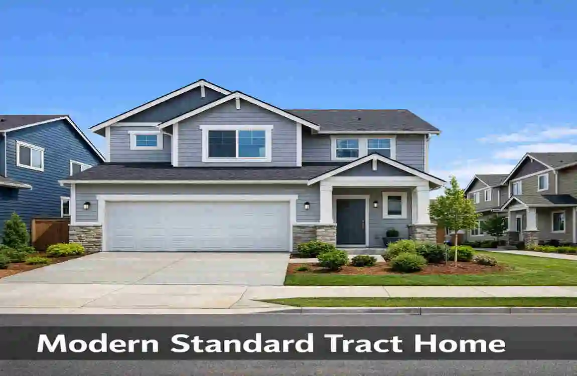 modern standard tract home