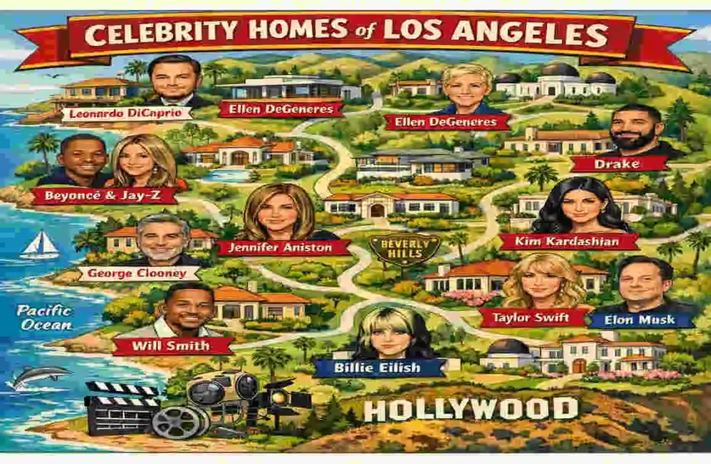 Celebrity Homes Map