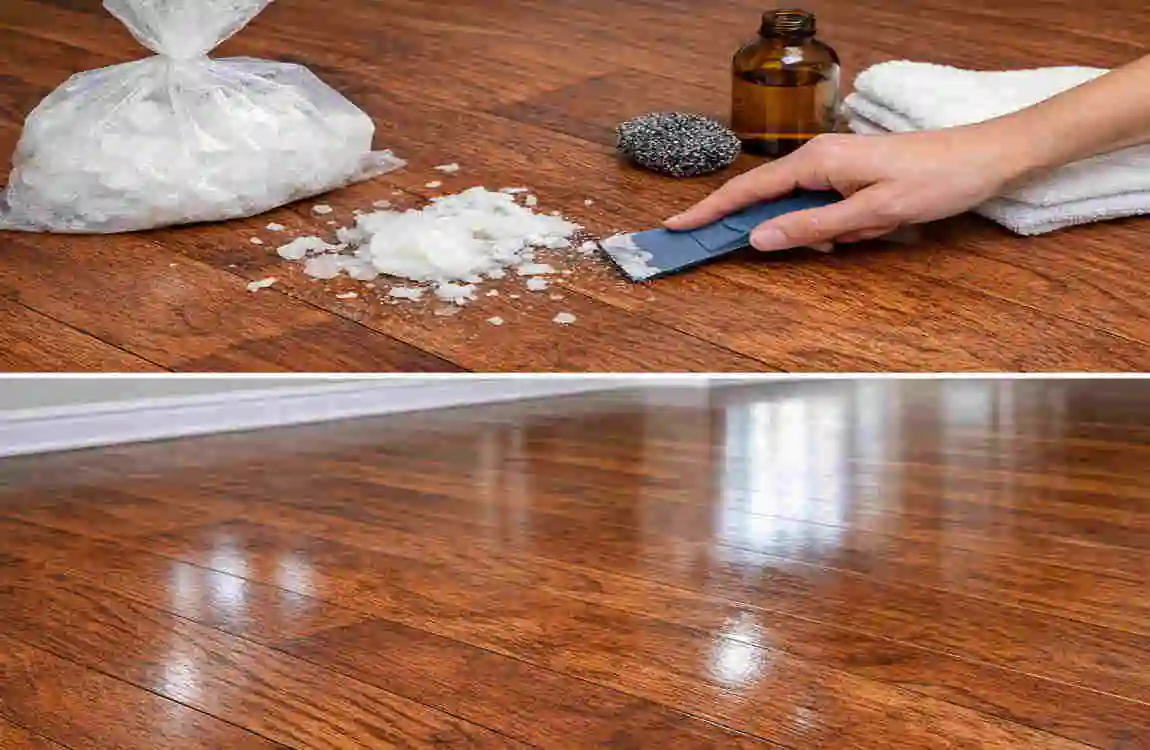 how do you remove wax from wood floors