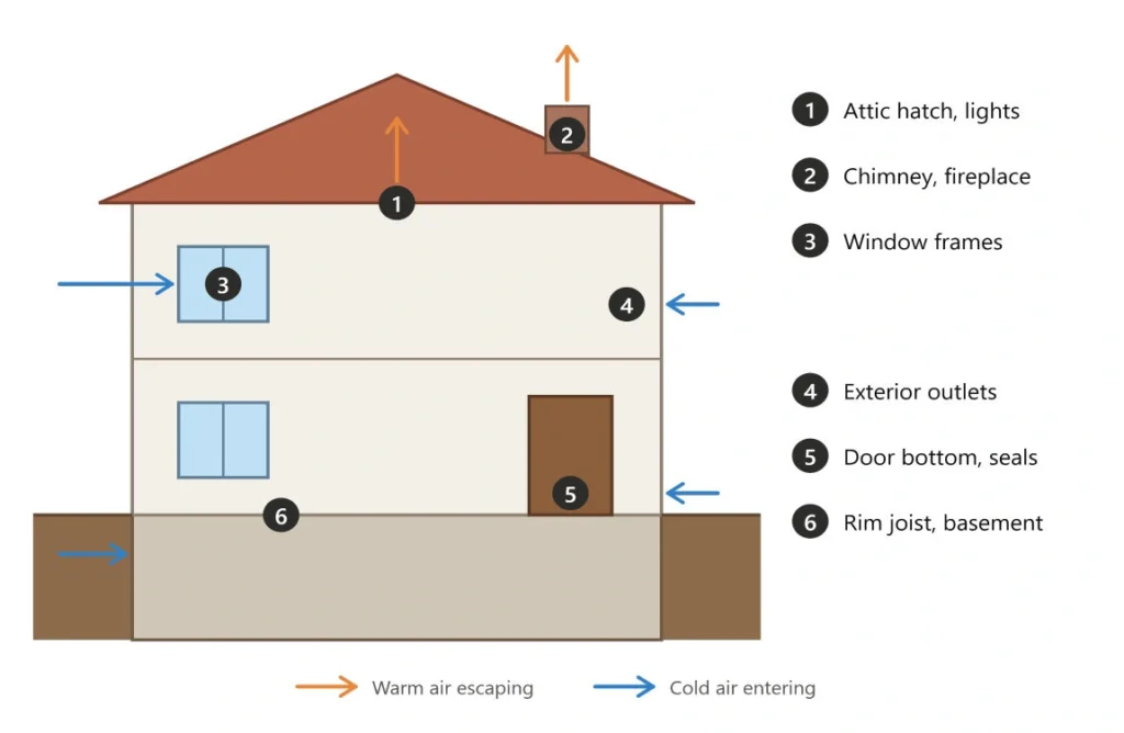 how to detect draughts in house