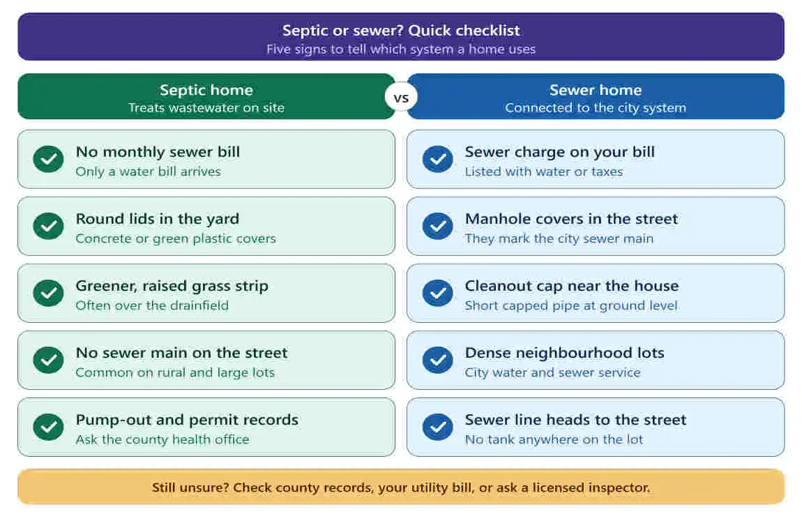 is my house septic or sewer