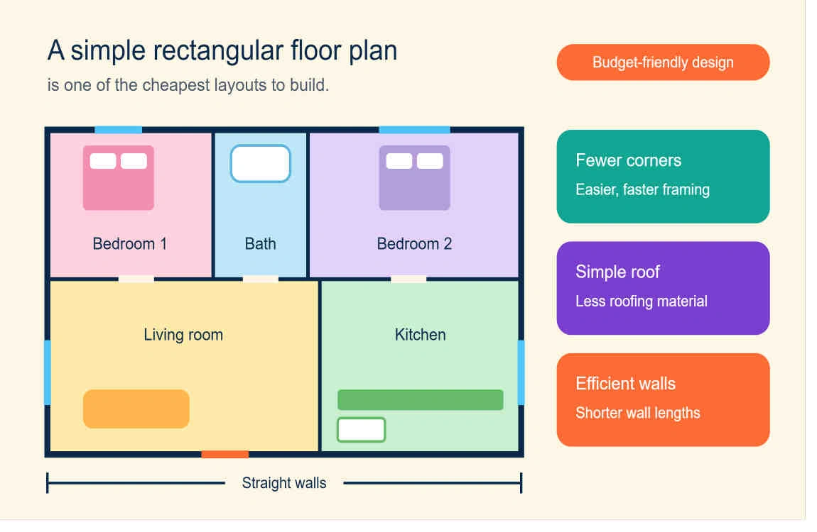how much does a 2 bedroom house cost to build